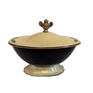 Vintage Dupont Pyralin Celluloid Vanity Powder Trinket Box Art Deco 1920s 1930s